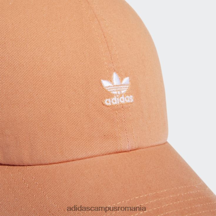 adidas campus romania pălărie relaxată cu mini logo cupru femei cupru/alb J266N224278