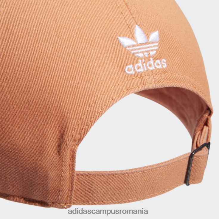 adidas campus romania pălărie relaxată cu mini logo cupru femei cupru/alb J266N224278