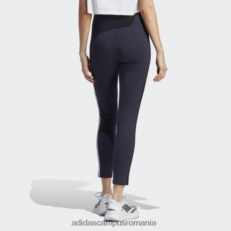 adidas campus romania Jambiere de bumbac cu talie mare cu 3 dungi cu petice flori de chenilia femei cerneală J266N223465