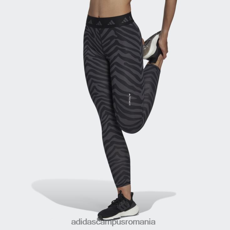 adidas campus romania Leggings zebră 7/8 hyperglam techfit cu talie înaltă multicolor femei multicolor/negru J266N223527