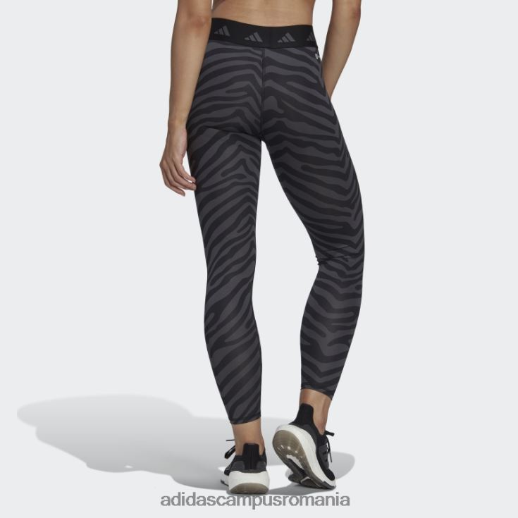 adidas campus romania Leggings zebră 7/8 hyperglam techfit cu talie înaltă multicolor femei multicolor/negru J266N223527