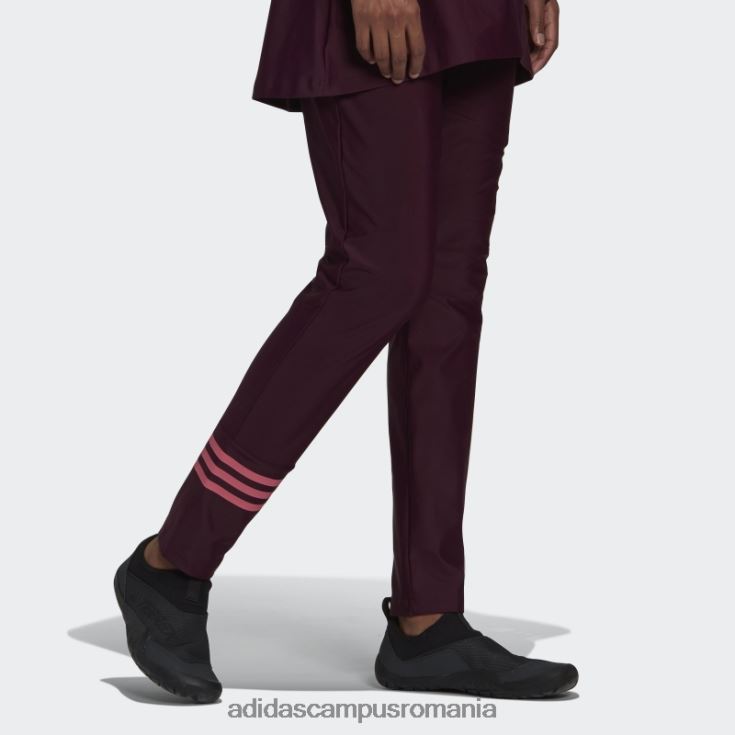 adidas campus romania Pantaloni de baie cu 3 dungi maro femei ton maro/trandafir J266N223522