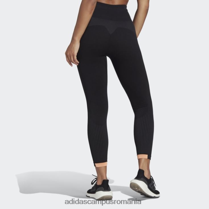 adidas campus romania aeroknit iarna alergare jambiere lungi negre femei negru/portocaliu fascicul J266N223462