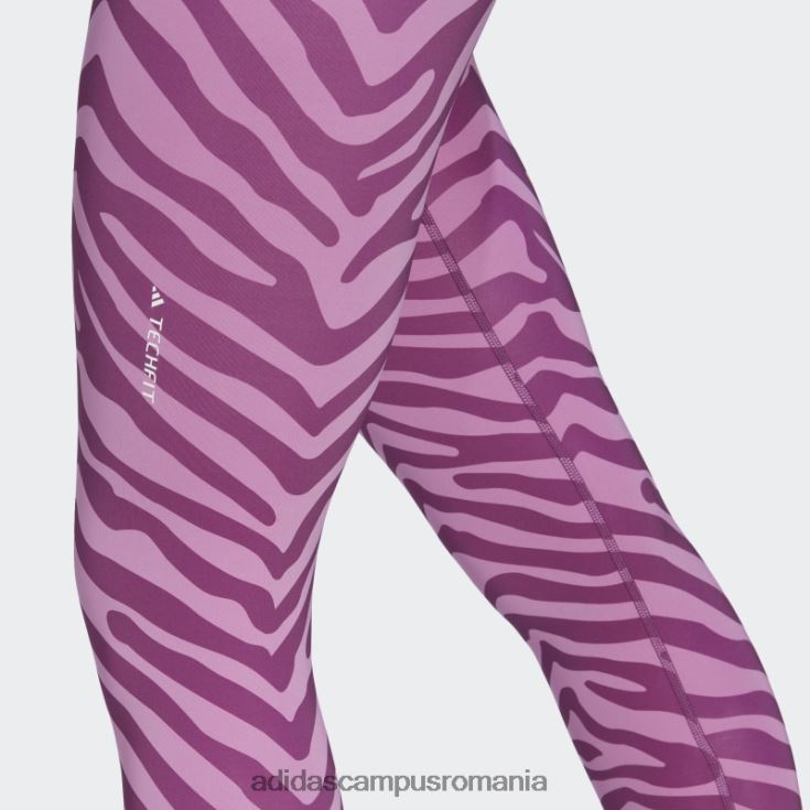 adidas campus romania colanți hyperglam techfit cu talie înaltă 7/8 zebră liliac femei multicolor/liliac J266N223505