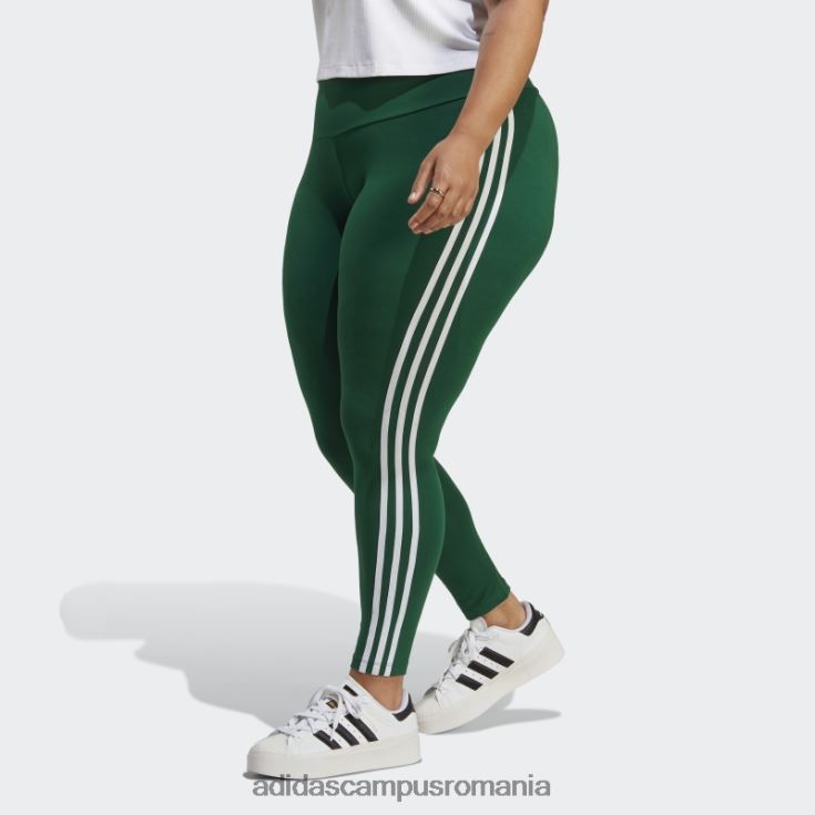 adidas campus romania colanți verde închis adicolor classics cu 3 dungi (plus mărime) femei verde inchis J266N223237