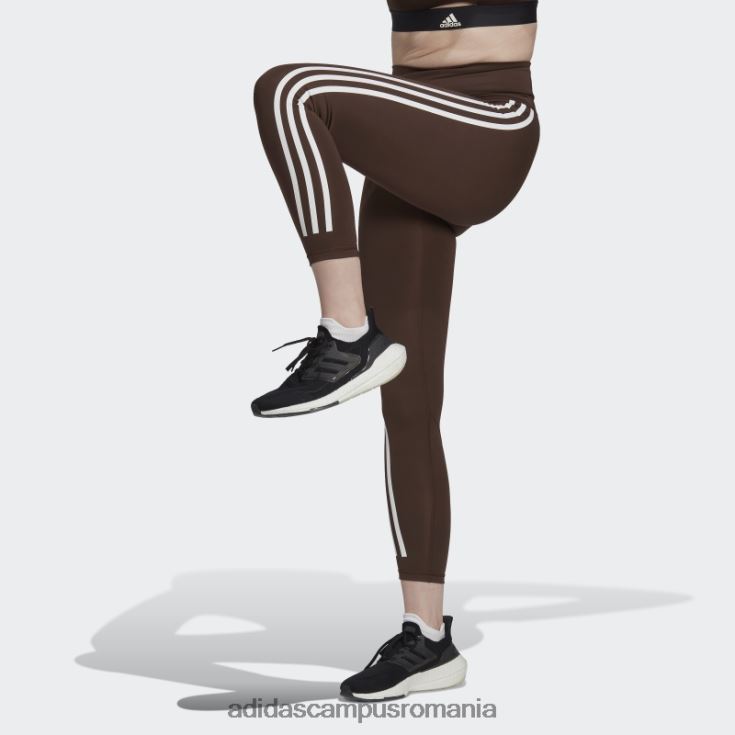adidas campus romania colanti maro optime trainicons 7/8 adidas femei maro/alb J266N223481