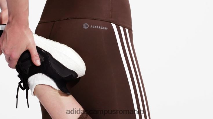 adidas campus romania colanti maro optime trainicons 7/8 adidas femei maro/alb J266N223481