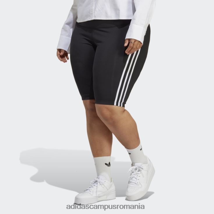 adidas campus romania colanti negri adicolor classics cu talie inalta (plus marime) femei negru J266N223248