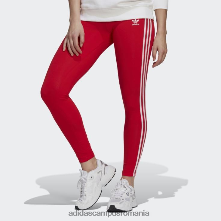 adidas campus romania colanti rosu adicolor classics cu 3 dungi femei roșu J266N223459