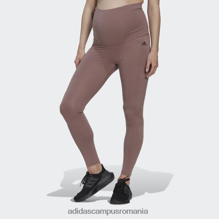adidas campus romania esentiale jambiere din bumbac (maternitate) mov femei violet/negru J266N223516