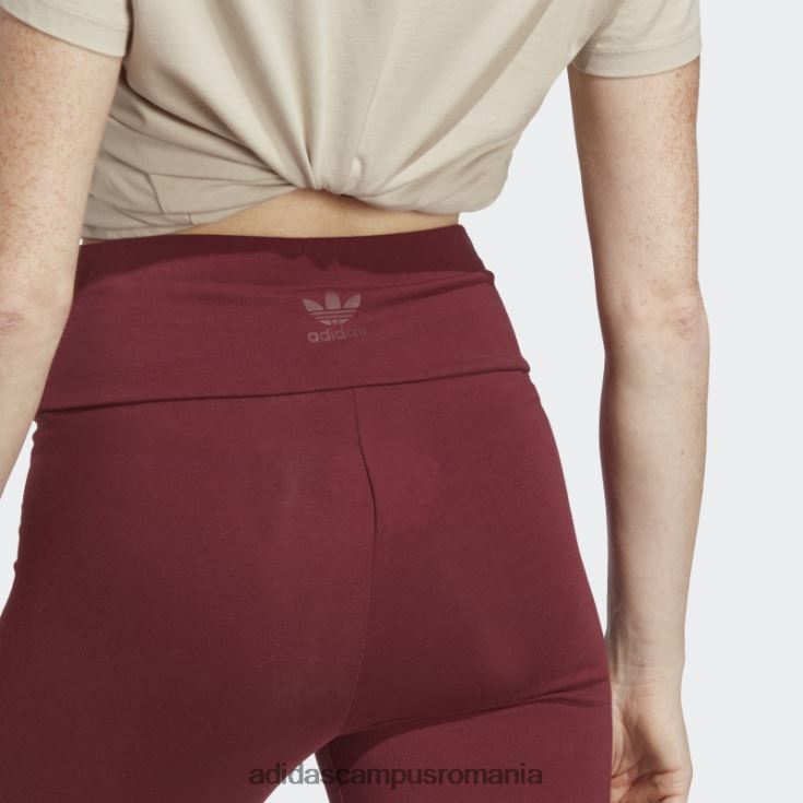 adidas campus romania jambiere cu manșetă cu nervuri roșii femei roșu J266N223504