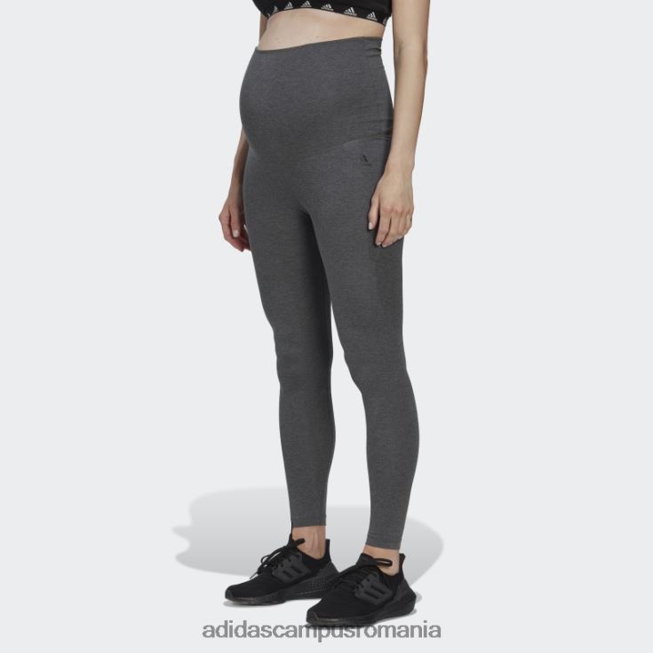 adidas campus romania jambiere din bumbac gri închis, elemente esențiale, pentru maternitate. femei gri închis negru/negru J266N223518