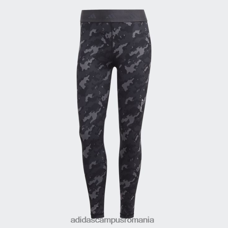 adidas campus romania jambiere gri techfit camo 7/8 femei gri/carbon J266N223410