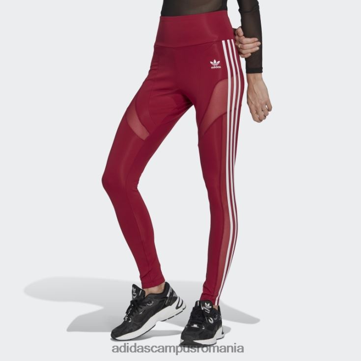 adidas campus romania jambiere trifoil adicolor burgundy adidas femei Burgundia J266N223496