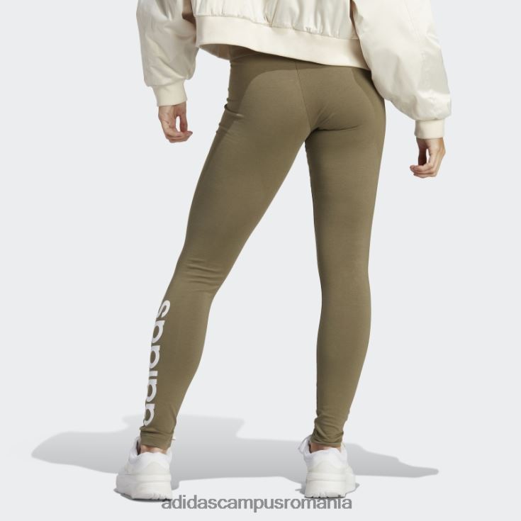 adidas campus romania leggings cu logo cu talie înaltă esențiale adidas olive femei măsline J266N223502