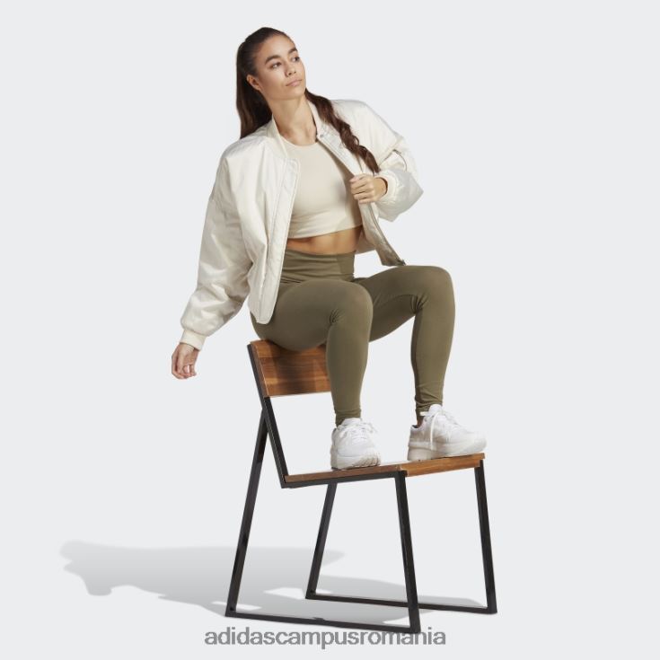 adidas campus romania leggings cu logo cu talie înaltă esențiale adidas olive femei măsline J266N223502
