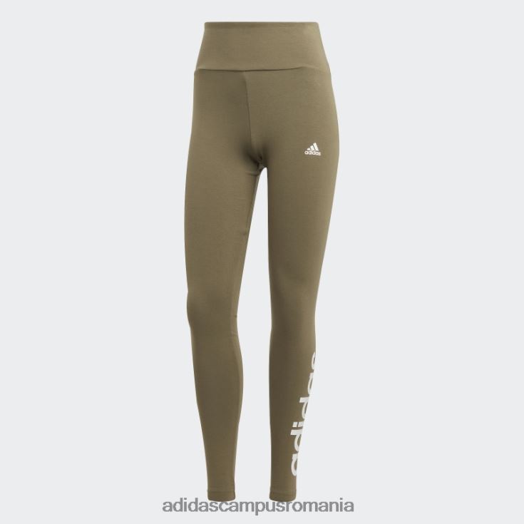 adidas campus romania leggings cu logo cu talie înaltă esențiale adidas olive femei măsline J266N223502