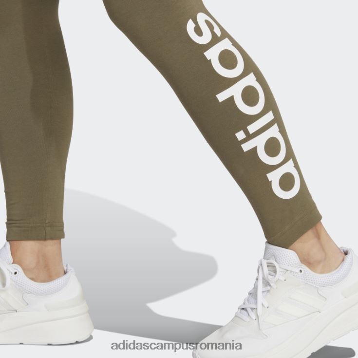 adidas campus romania leggings cu logo cu talie înaltă esențiale adidas olive femei măsline J266N223502