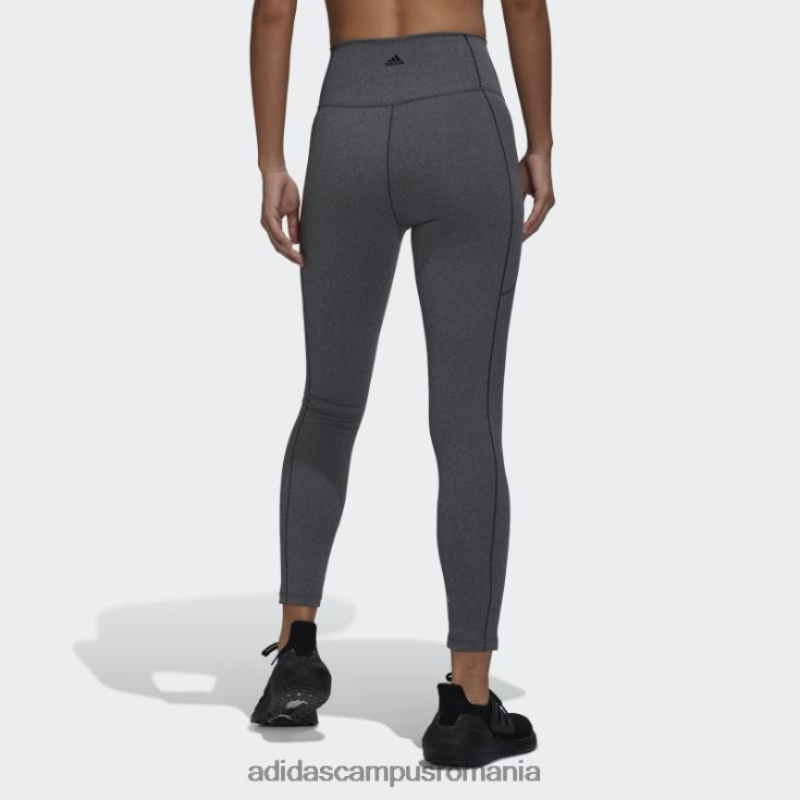 adidas campus romania leggings de yoga studio 7/8 gri închis, călduros femei erica gri închis J266N223471