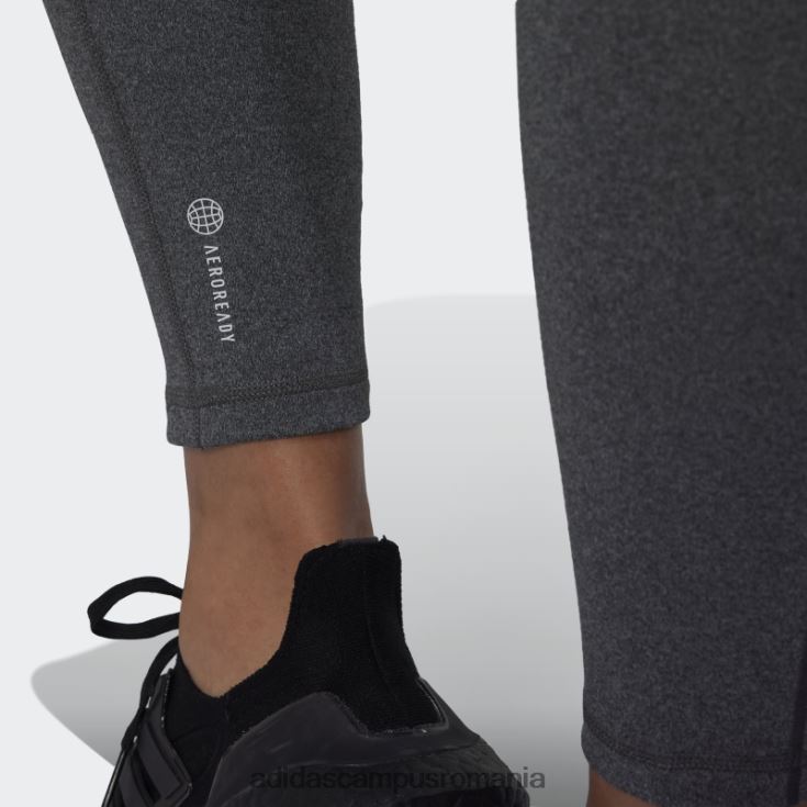 adidas campus romania leggings de yoga studio 7/8 gri închis, călduros femei erica gri închis J266N223471