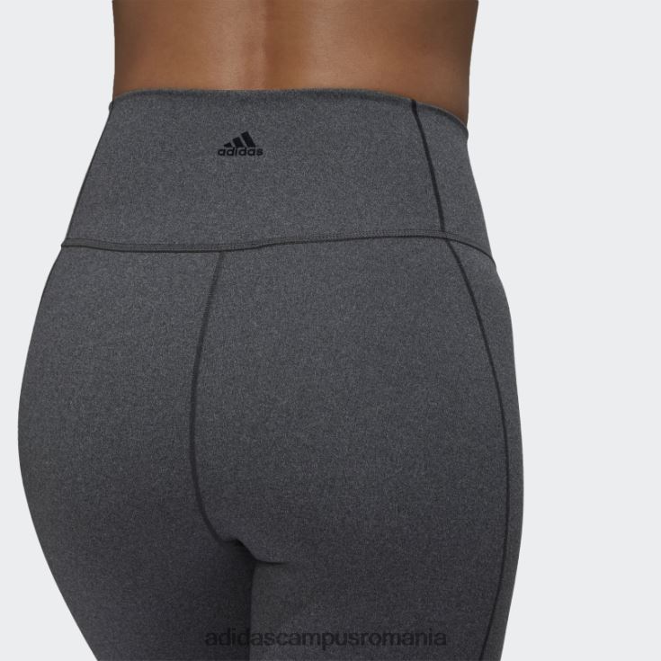adidas campus romania leggings de yoga studio 7/8 gri închis, călduros femei erica gri închis J266N223471