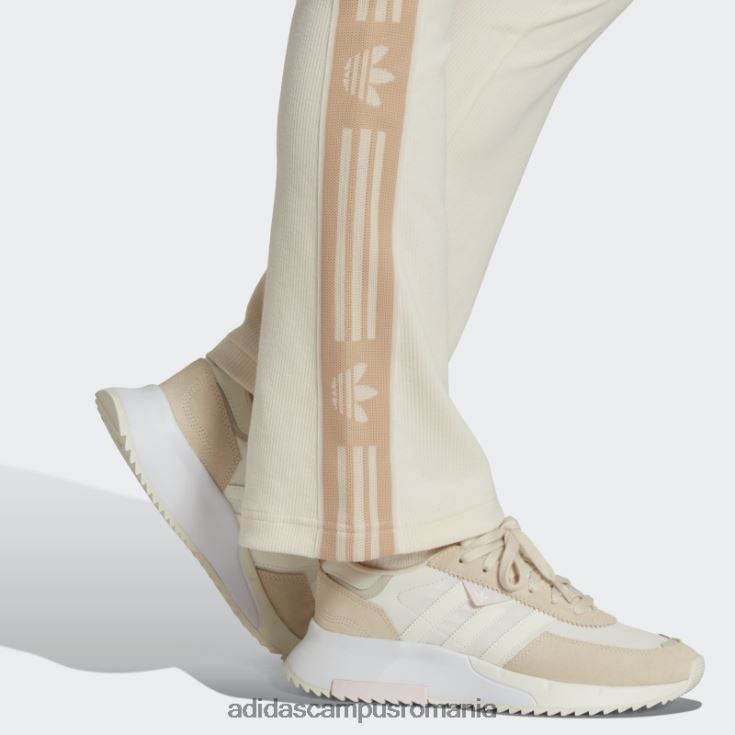 adidas campus romania leggings evazați cu coasta albă fierbinte de schi șic femei alb J266N223464
