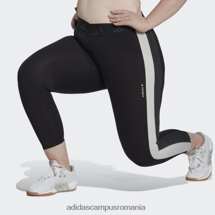 adidas campus romania leggings negri hyperglam techfit training 7/8 (mărime plus) femei negru J266N223231