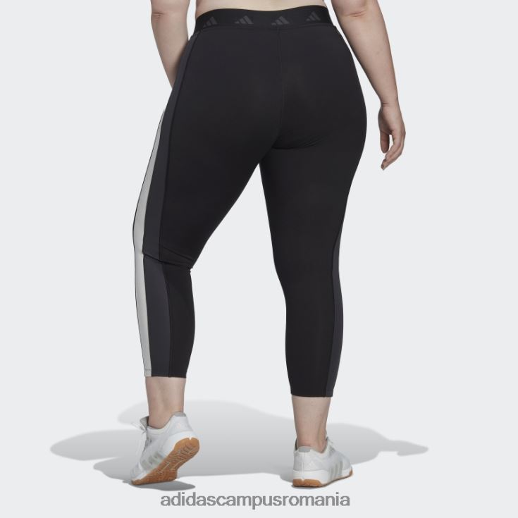 adidas campus romania leggings negri hyperglam techfit training 7/8 (mărime plus) femei negru J266N223231
