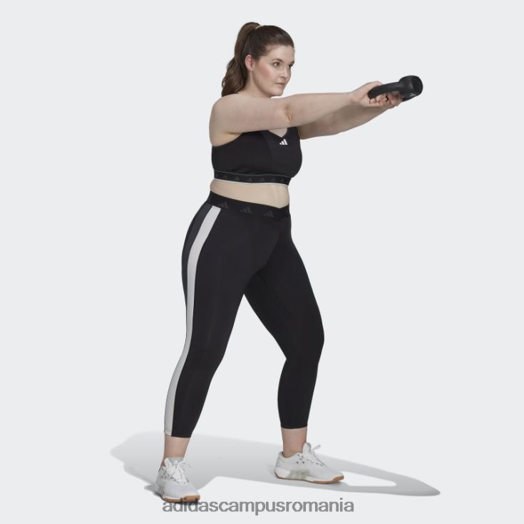 adidas campus romania leggings negri hyperglam techfit training 7/8 (mărime plus) femei negru J266N223231