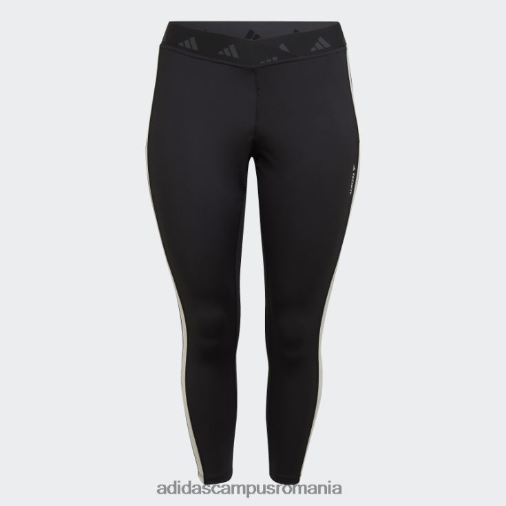 adidas campus romania leggings negri hyperglam techfit training 7/8 (mărime plus) femei negru J266N223231
