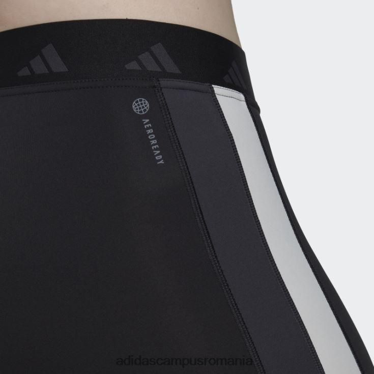 adidas campus romania leggings negri hyperglam techfit training 7/8 (mărime plus) femei negru J266N223231