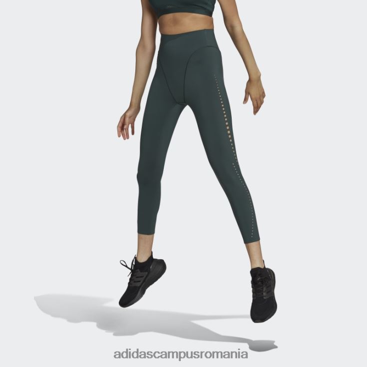 adidas campus romania optime training best of 7/8 jambiere verzi femei verde J266N223484