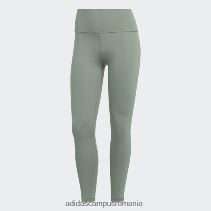 adidas campus romania pantaloni de antrenament optime 7/8 verde argintiu adidas femei verde argintiu J266N223478