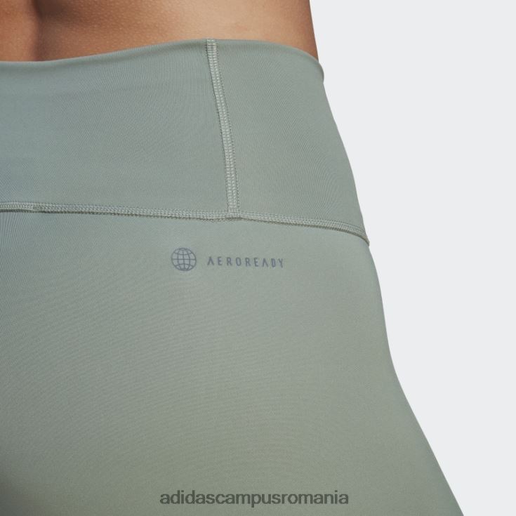 adidas campus romania pantaloni de antrenament optime 7/8 verde argintiu adidas femei verde argintiu J266N223478