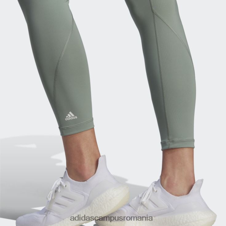 adidas campus romania pantaloni de antrenament optime 7/8 verde argintiu adidas femei verde argintiu J266N223478