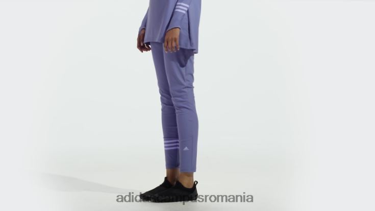 adidas campus romania pantaloni de baie orbit violet 3 dungi adidas femei orbită ton violet/violet J266N223523