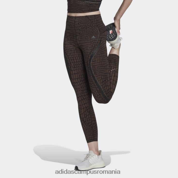 adidas campus romania tlrd hiit croco luxe training 7/8 jambiere maro adidas femei maro/negru J266N223460