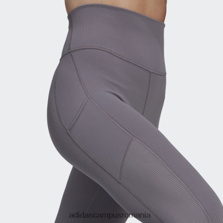 adidas campus romania trace grey yoga studio lux wind leggings cu talie super-înaltă femei urmă gri J266N223482