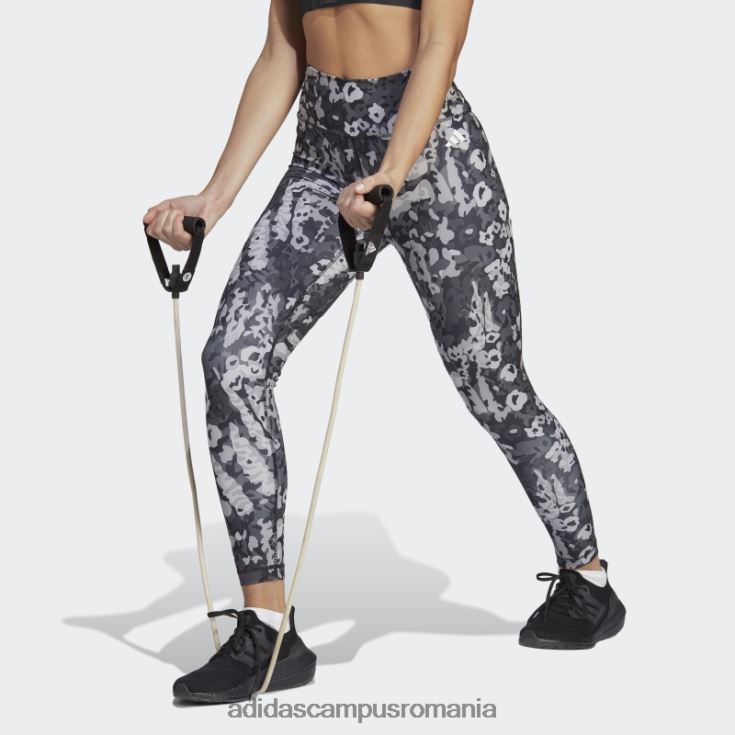 adidas campus romania train essentials cu imprimeu leggings 7/8 cu talie inalta mgh solid gri femei mgh gri solid J266N223414