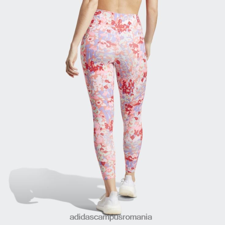 adidas campus romania trenuri esențiale imprimate cu talie înaltă jambiere 7/8 stacojiu adidas femei stacojiu/roz fascicul J266N223454
