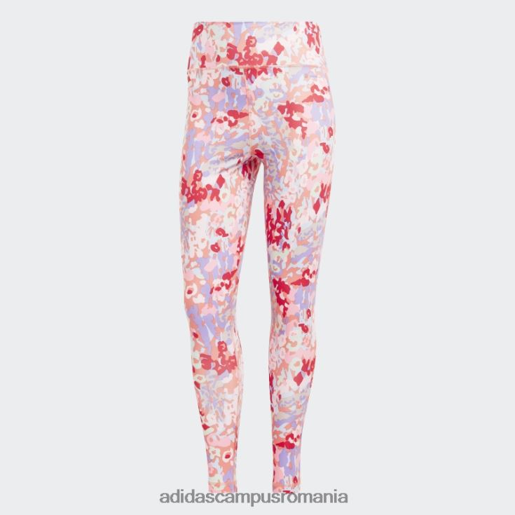 adidas campus romania trenuri esențiale imprimate cu talie înaltă jambiere 7/8 stacojiu adidas femei stacojiu/roz fascicul J266N223454