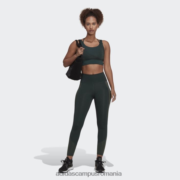 adidas campus romania verde optime training leggings strălucitori pe toată lungimea adidas femei verde J266N223463