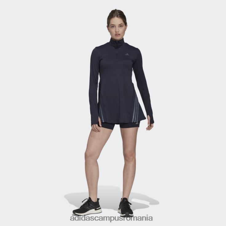adidas campus romania ink run icon rochie cu 3 dungi femei cerneală J266N224149