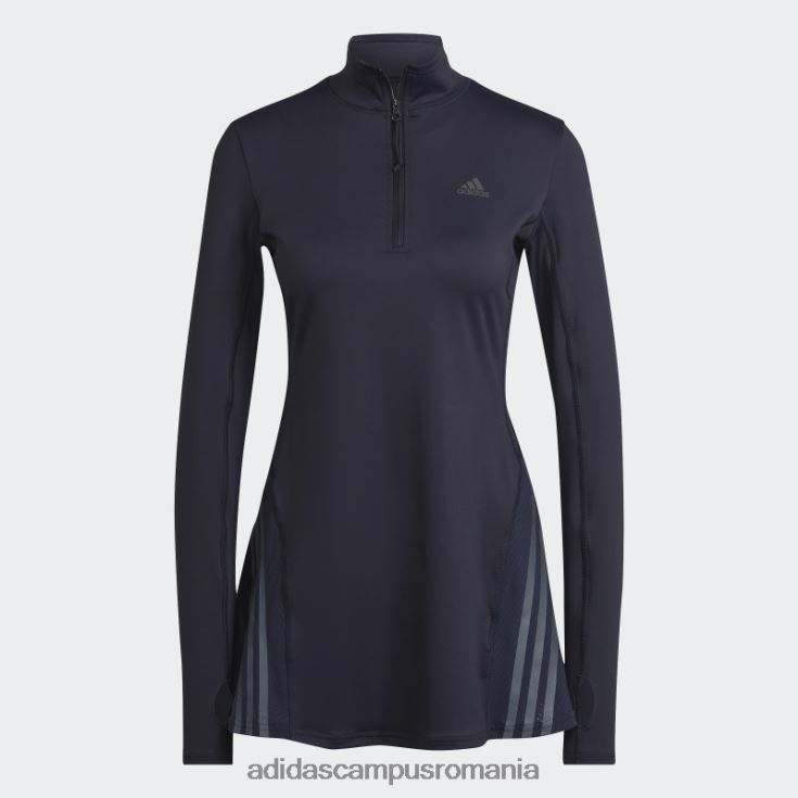adidas campus romania ink run icon rochie cu 3 dungi femei cerneală J266N224149