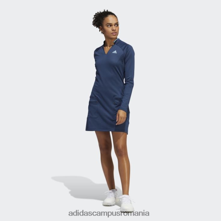 adidas campus romania rochie de golf din tricot urzeală bleumarin femei marina J266N224157
