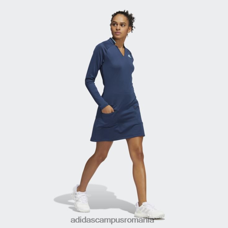 adidas campus romania rochie de golf din tricot urzeală bleumarin femei marina J266N224157