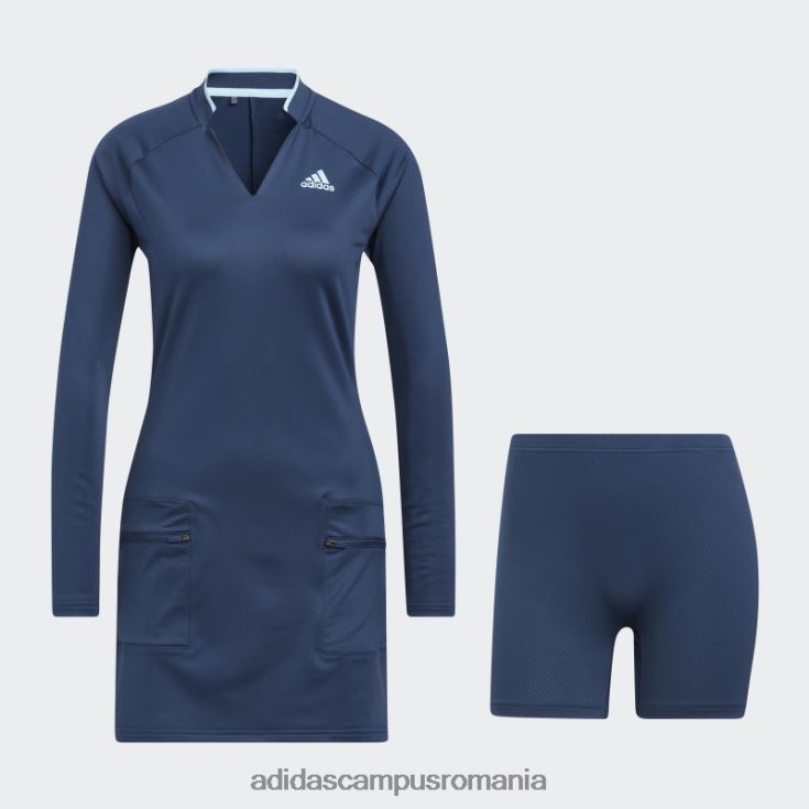 adidas campus romania rochie de golf din tricot urzeală bleumarin femei marina J266N224157