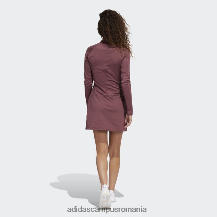 adidas campus romania rochie de golf din tricot warp burgundy femei Burgundia J266N224175