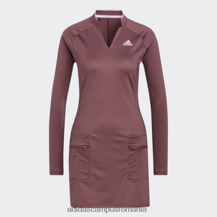 adidas campus romania rochie de golf din tricot warp burgundy femei Burgundia J266N224175