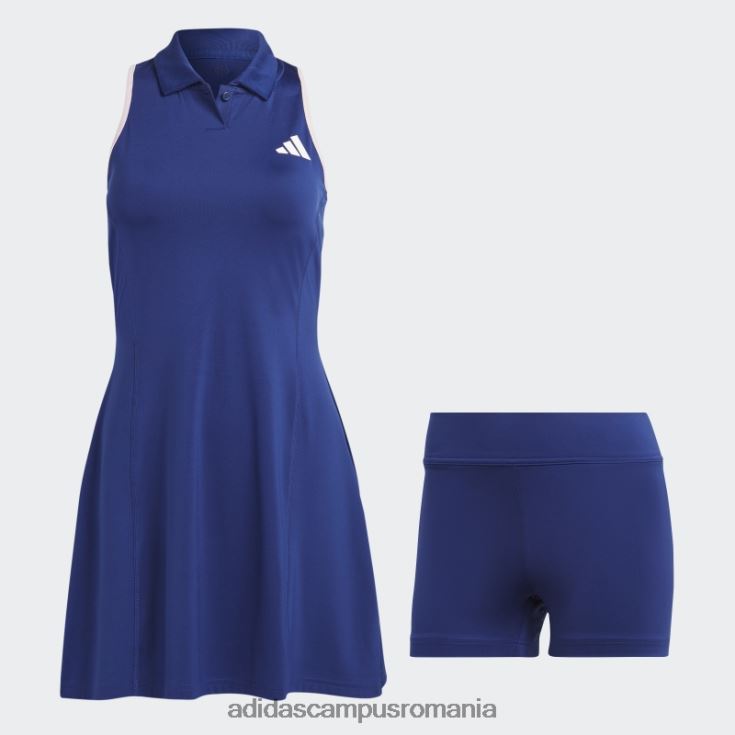 adidas campus romania rochie de tenis clasică premium clubhouse victory blue femei albastru victorie J266N224176